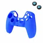Accessoire PS5 housse silicone manette 2 grips joystick - Bleu