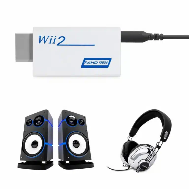 Adaptateur HDMI Wii sortie audio jack 3.5 mm