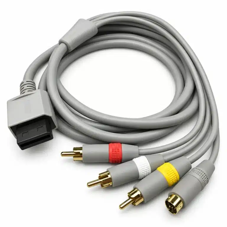 Câble AV Wii composite 3 RCA prise Multi Out