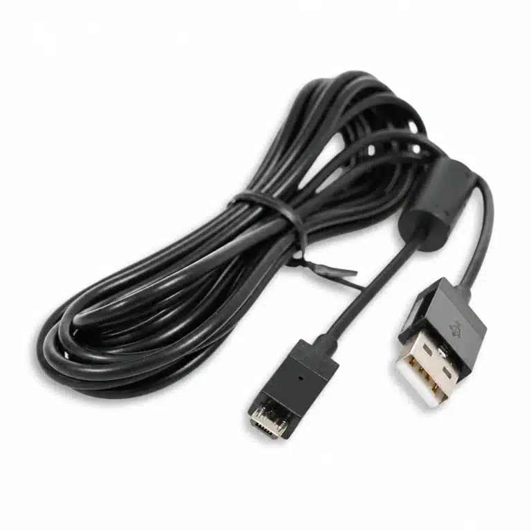 Câble chargeur manette PS4 micro-USB ferrite 1.8 ou 2.75 m