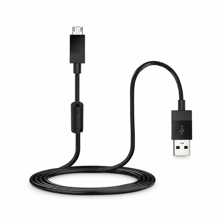 Câble chargeur manette PS4 micro-USB ferrite 1.8 ou 2.75 m