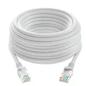 Câble LAN PS5 Ethernet Cat6 RJ45 1000 Mbps - Blanc 0,5 m