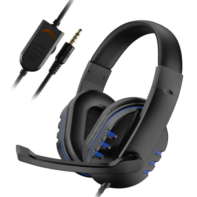 Casque PS4 micro filaire jack 3.5mm réglage volume