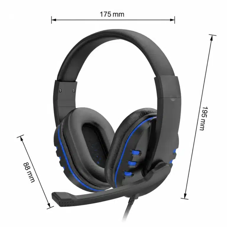 Casque PS4 micro filaire jack 3.5mm réglage volume