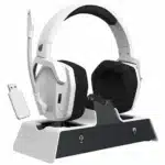 Casque PS5 sans fil station de charge casque manette - Blanc avec station