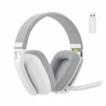 Casque sans fil PS4 Bluetooth et dongle 2.4 GHz avec micro - Blanc