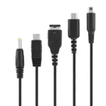 Chargeur 3DS USB câble 5 en 1 compatible DS Lite PSP Wii U
