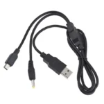 Chargeur PSP USB câble 2 en 1 charge données PSP 1000 2000 3000