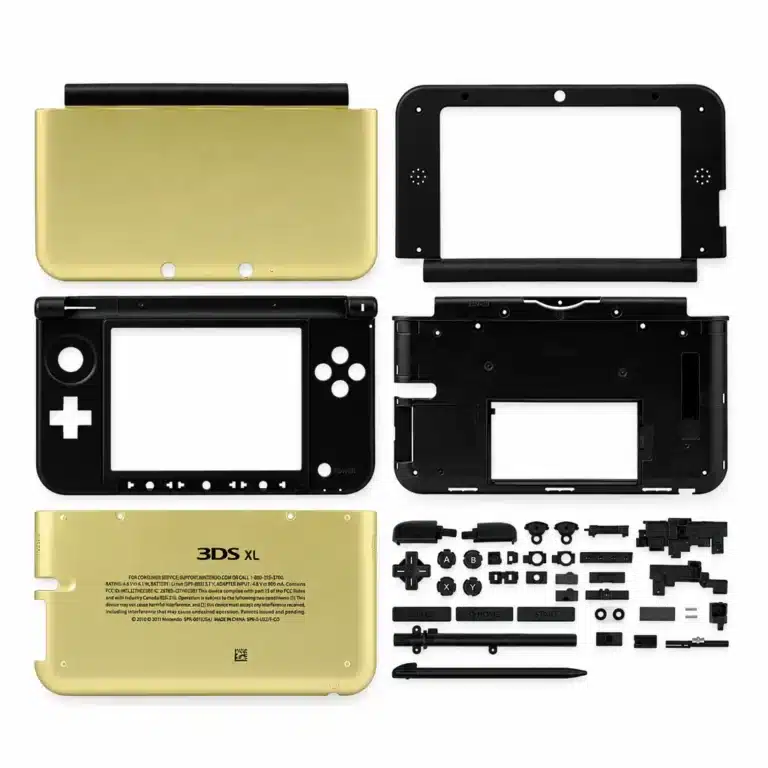 Coque complète de remplacement 3DS XL 4 coloris - Doré