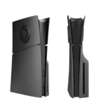 Coque PS5 Slim édition disque ABS aérations - Noir