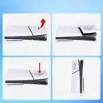 Façade PS5 Slim demi-coque supérieure aérations