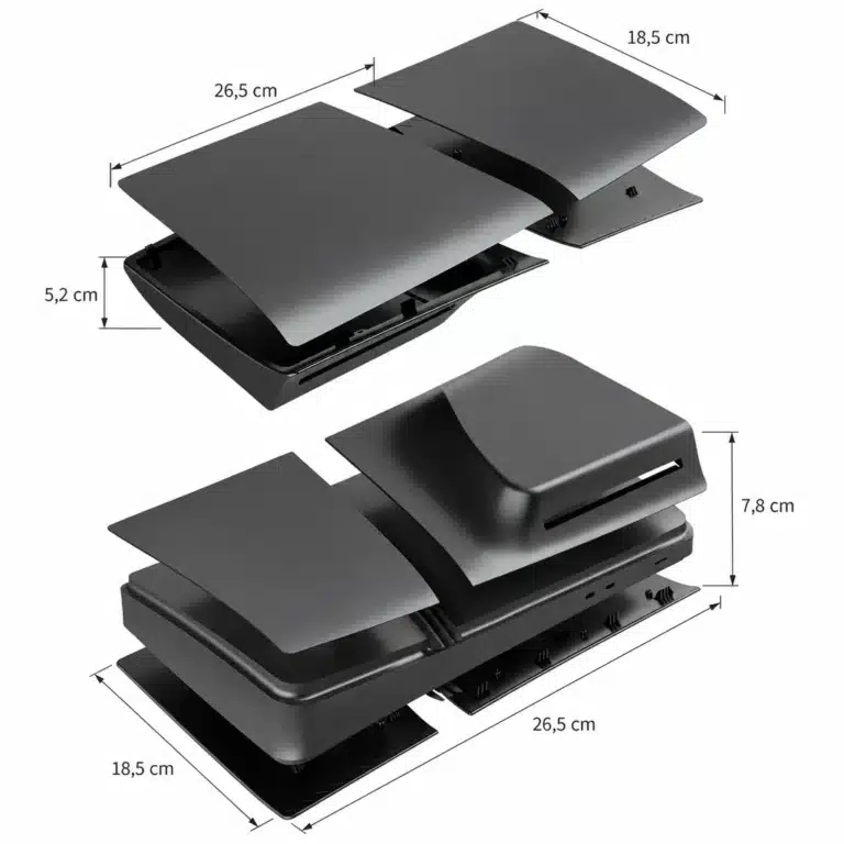 Façades PS5 Pro édition disque panneaux latéraux remplacement