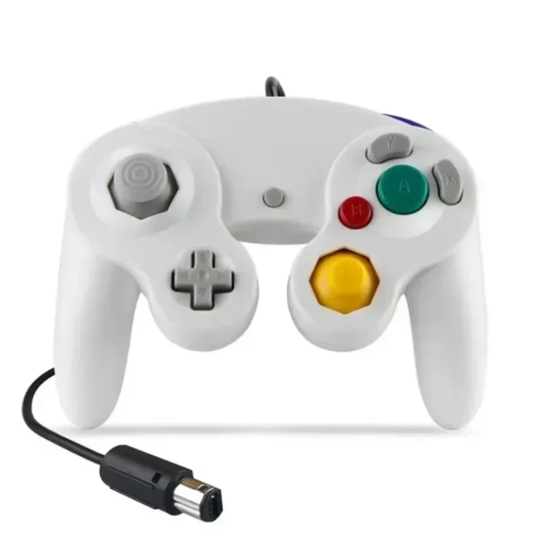 Manette GameCube filaire joystick console NGC - Blanc