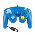 Manette GameCube filaire joystick console NGC - Bleu