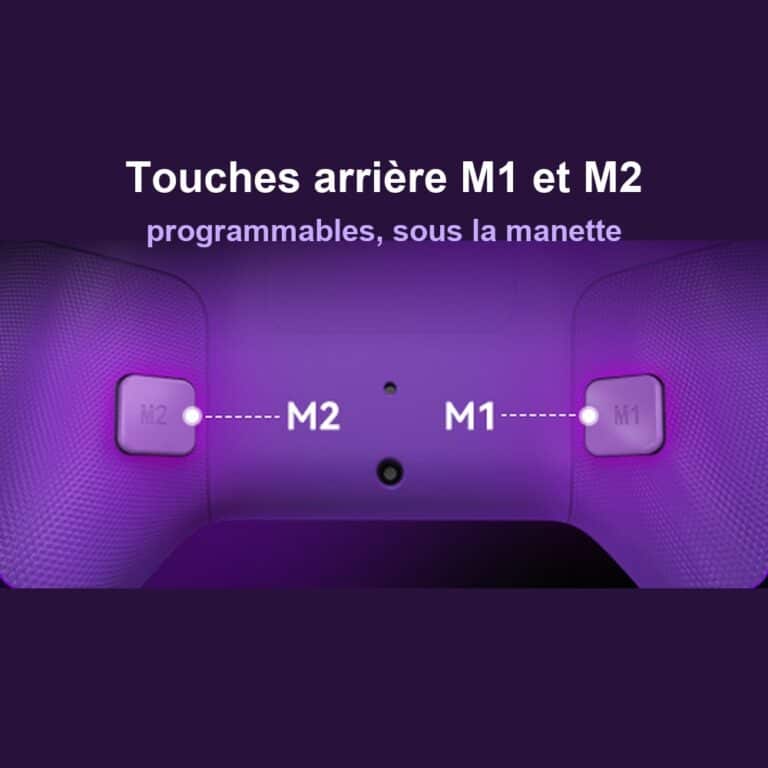 Touches arrière M1 et M2 de la manette PS4 personnalisable