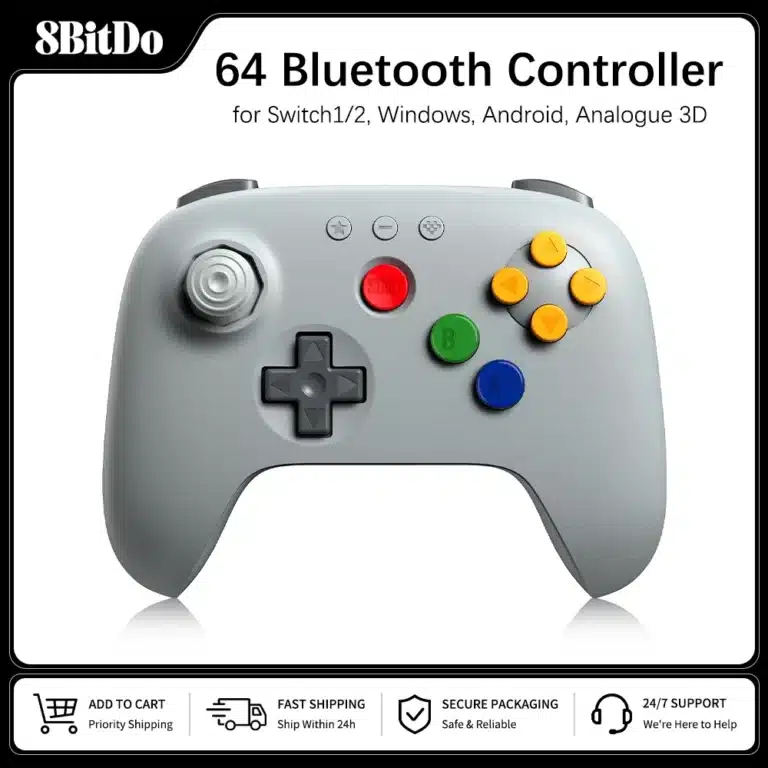 Manette N64 Switch 2 8BitDo Bluetooth effet Hall