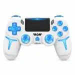 Manette PS4 sans fil Bluetooth, gyroscope 6 axes et pavé tactile - Blanc