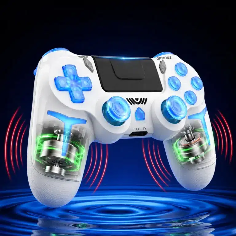 Manette PS4 sans fil Bluetooth, gyroscope 6 axes et pavé tactile