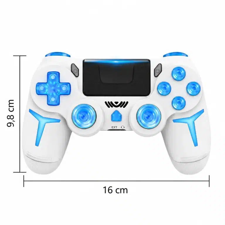 Manette PS4 sans fil Bluetooth, gyroscope 6 axes et pavé tactile