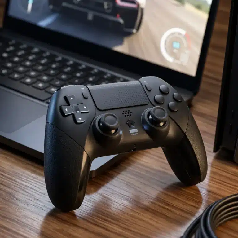 Manette PS5 palettes arrière programmables sans fil turbo