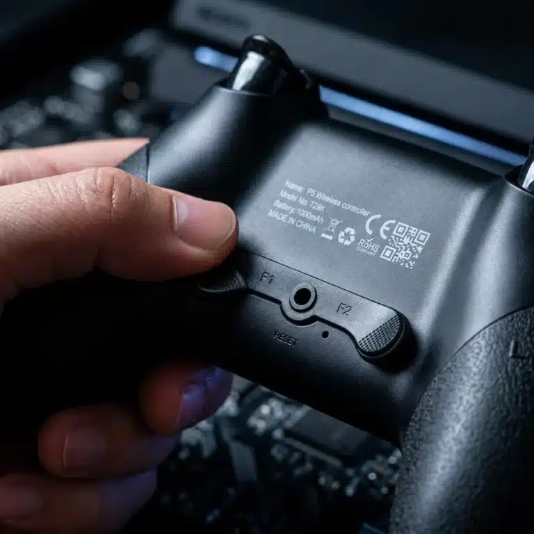 Manette PS5 palettes arrière programmables sans fil turbo