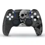 Sticker PS5 vinyle console manette Slim Pro - Crâne