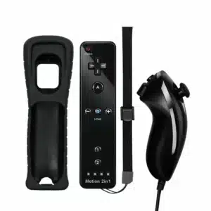 Télécommande Wii 2 en 1 Nunchuk Motion Plus Wii U - Noir · version 1