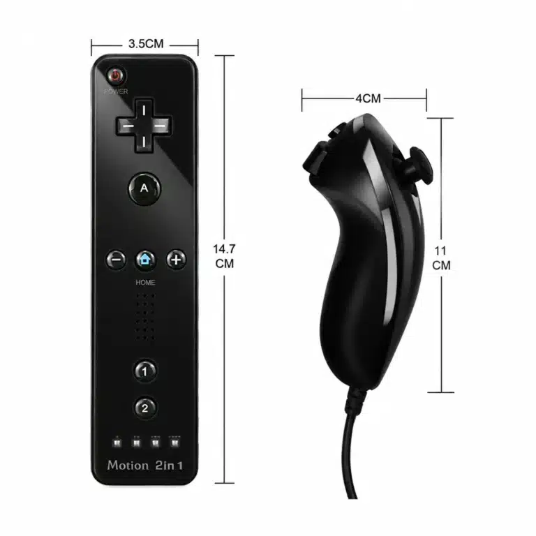 Télécommande Wii 2 en 1 Nunchuk Motion Plus Wii U